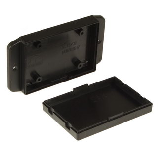 NUB705017BK - Пластиковый корпус черного цвета из высокопрочного пластика с фланцами