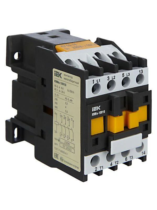 Контактор КМИе-10910 9А 230В/АС3 1НО KKME11-009-230-10