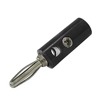 10-0069 A AL BLACK - Штекер 10-0069 a AL черный, винтовое крепление