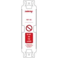 gws831850 - Пластиковый держатель для вставок Laddertag на английском языке, поликарбонат, размер 55 х 210 мм, 10 шт./упак.