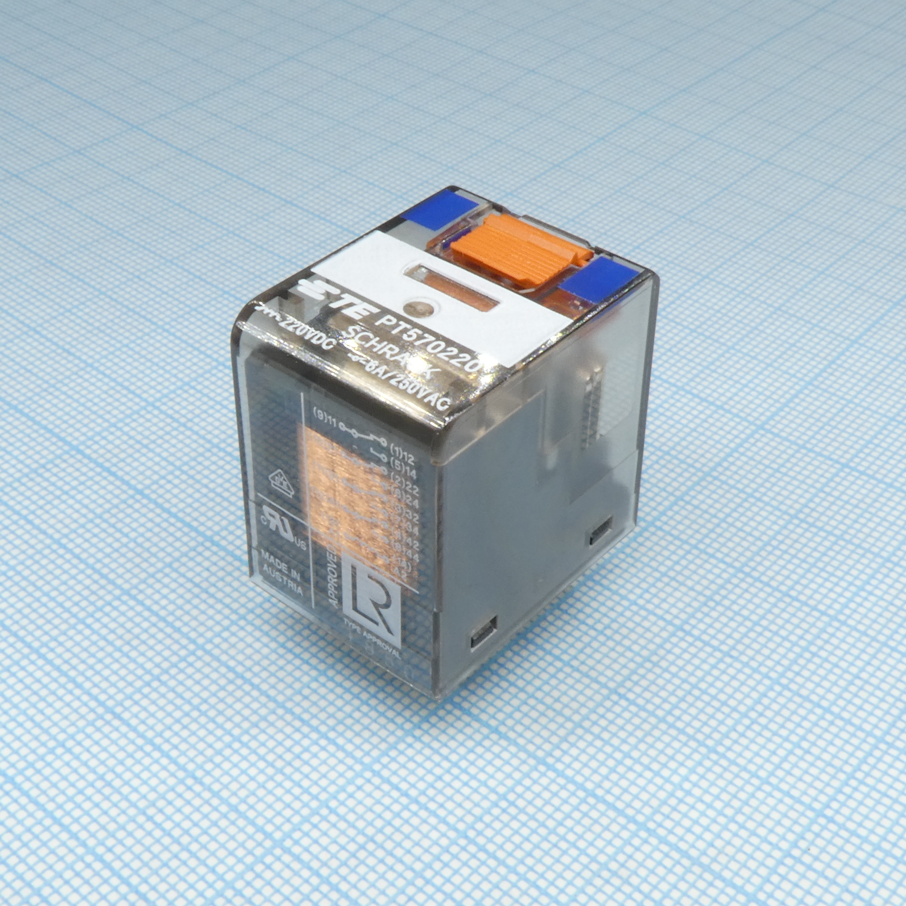 8-1419111-4 - Реле переменного тока 230В четыре контактных группы на переключение 6А