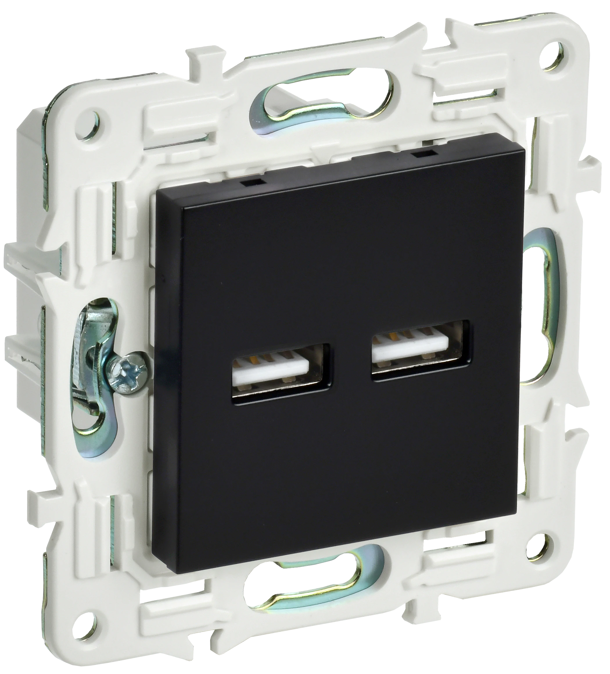 SKANDY Розетка USB A+A 3,1А SK-R15Bl черный IEK