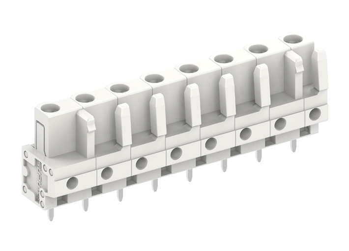 Розеточный разъем на плату 475768 - Розеточный разъем, вертикальный, на плату, шаг: 7.5 мм, 18 полюсов, фиксация на плате пайкой, исполнение: стандартное, 500V, 16A, цвет: серый