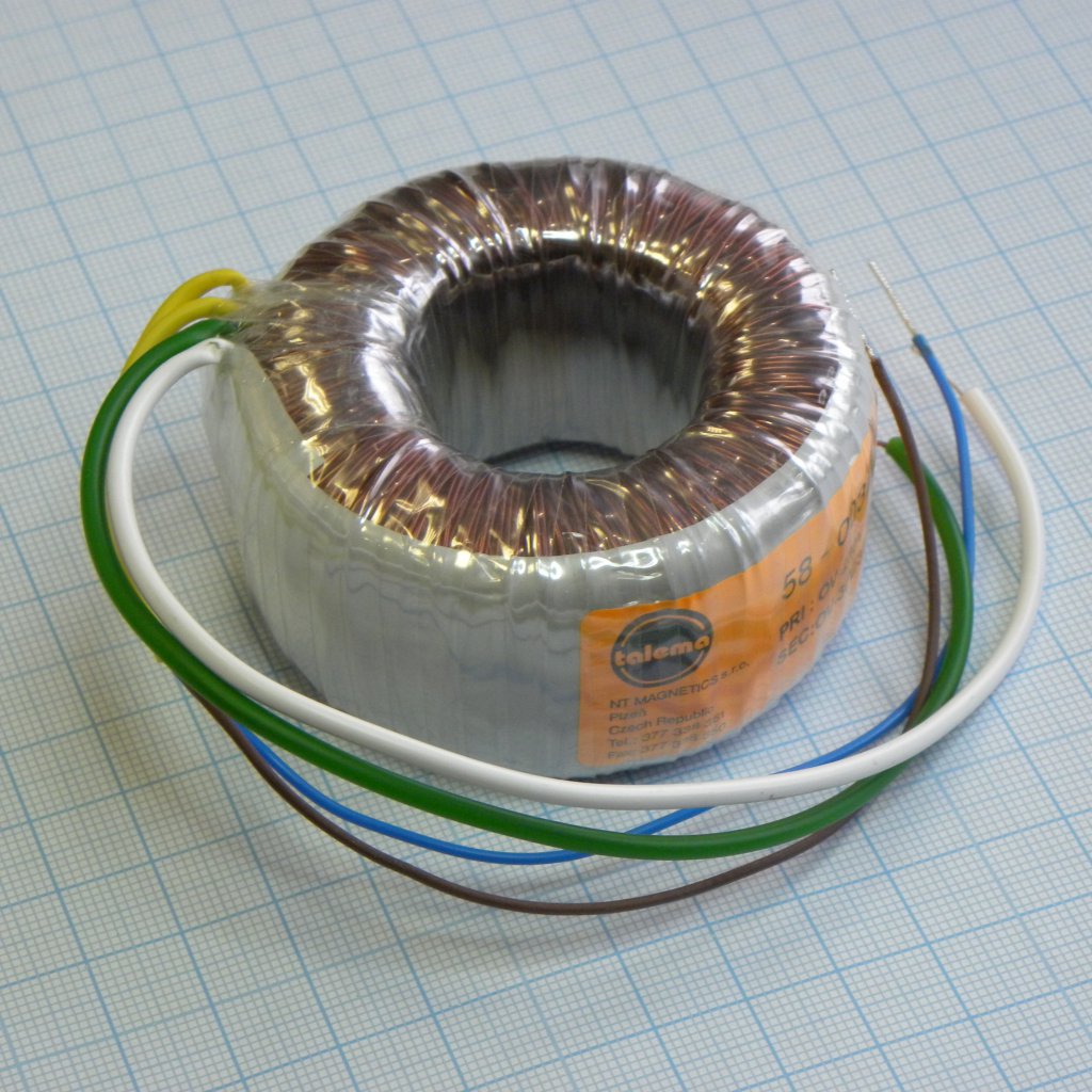 58-0032-030-S - Тороидальный трансформатор 32ВА 230В 30В 1,067A (70x36мм)