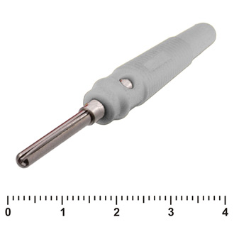 10-0077 WHITE - Штекер 10-0077 белый, винтовое крепление