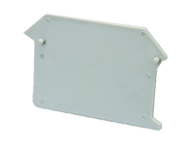 Торцевая крышка G-JUT1-4/1-2 - Торцевая крышка для клемм JUT1-4/1-2, цвет: серый