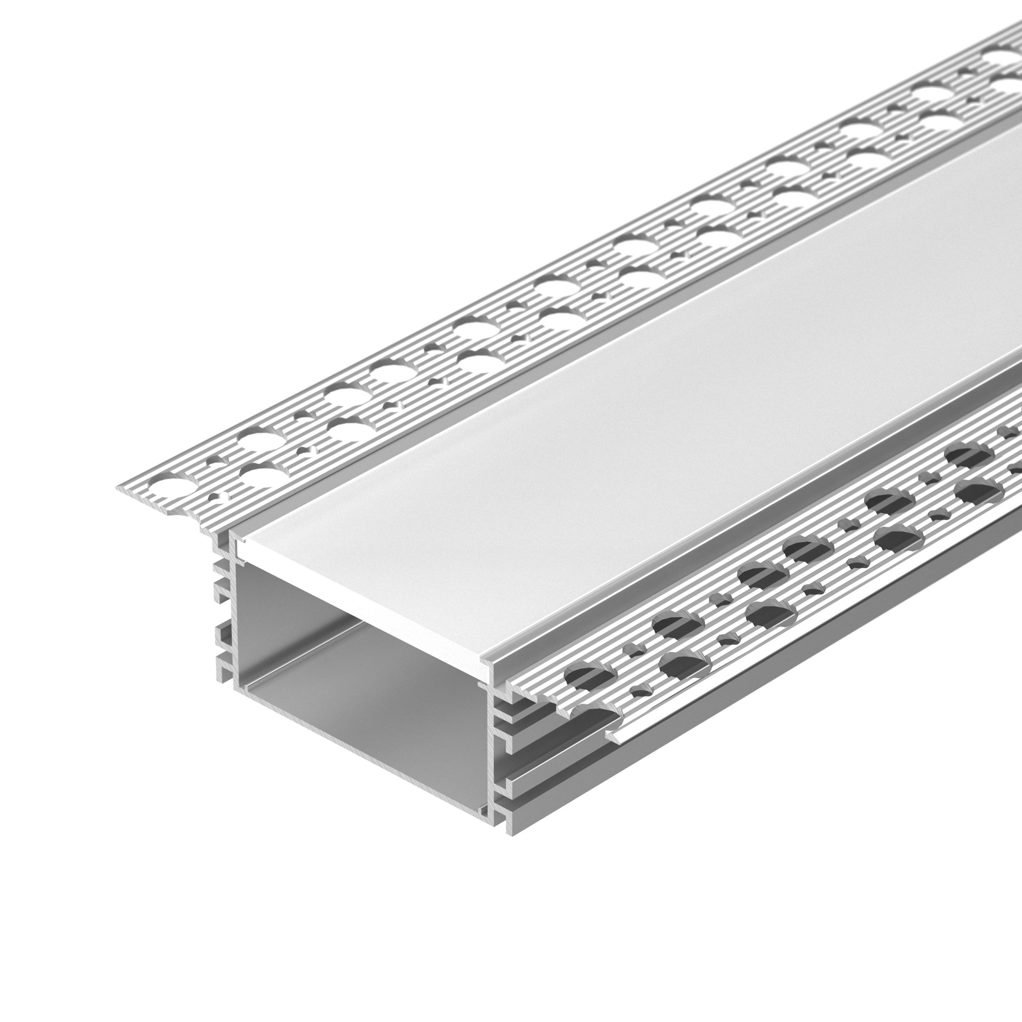 Профиль FANTOM-W49-2000 ANOD 046430 - Алюминиевый встраиваемый профиль для светодиодных лент и линеек. Габаритные размеры (LхWхH): 2000х98,6х27.1 мм. Ширина площадки для ленты 45,8 мм. Экраны, заглушки и другие аксессуары приобретаются отдельно. Цена за 1