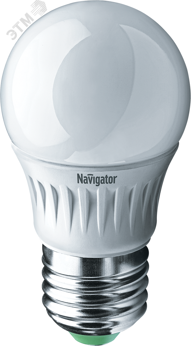 Лампа светодиодная LED 5вт E27 белая шар 18860