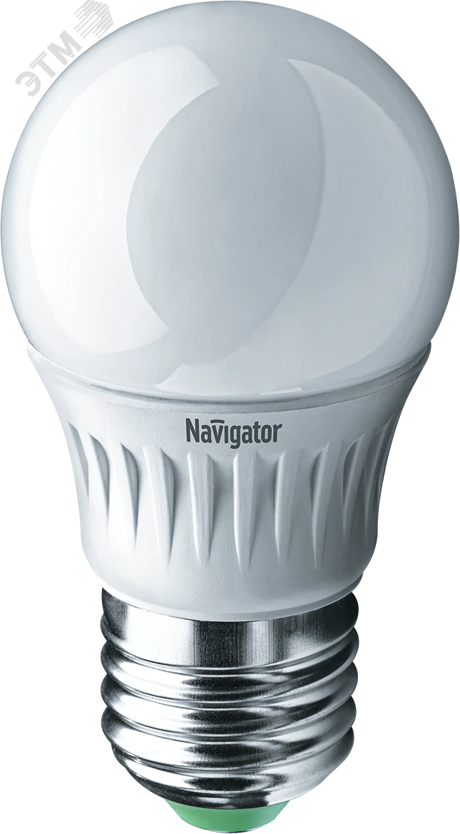Лампа светодиодная LED 5вт E27 белая шар 18860