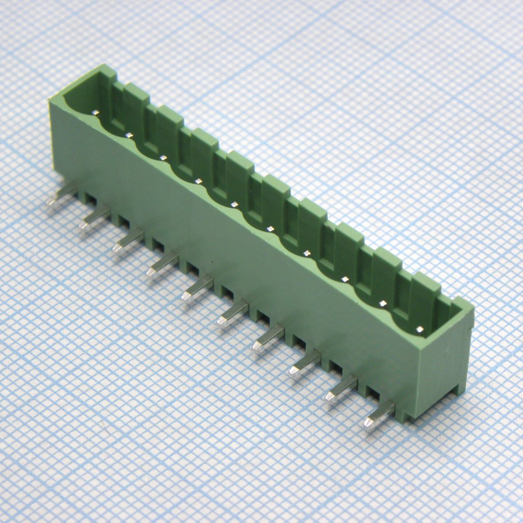 2EDGRC-5.0-10P-14-00A(H) - Разъемный клеммный блок на плату, 10 контактов. Серия 2EDGRC-5.0