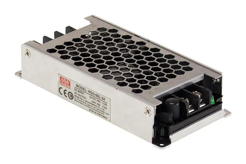 RSD-60G-3.3 - DC-DC, 39.6Вт, вход 9…36В, выход 3.3В/12А, изоляция 4000В DC, в кожухе 128х60х25мм, -40…+70°С
