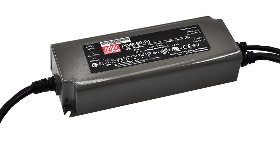 PWM-90-24DA - Источник электропитания светодиодов класс IP67 90Вт 24В/3,75A ШИМ