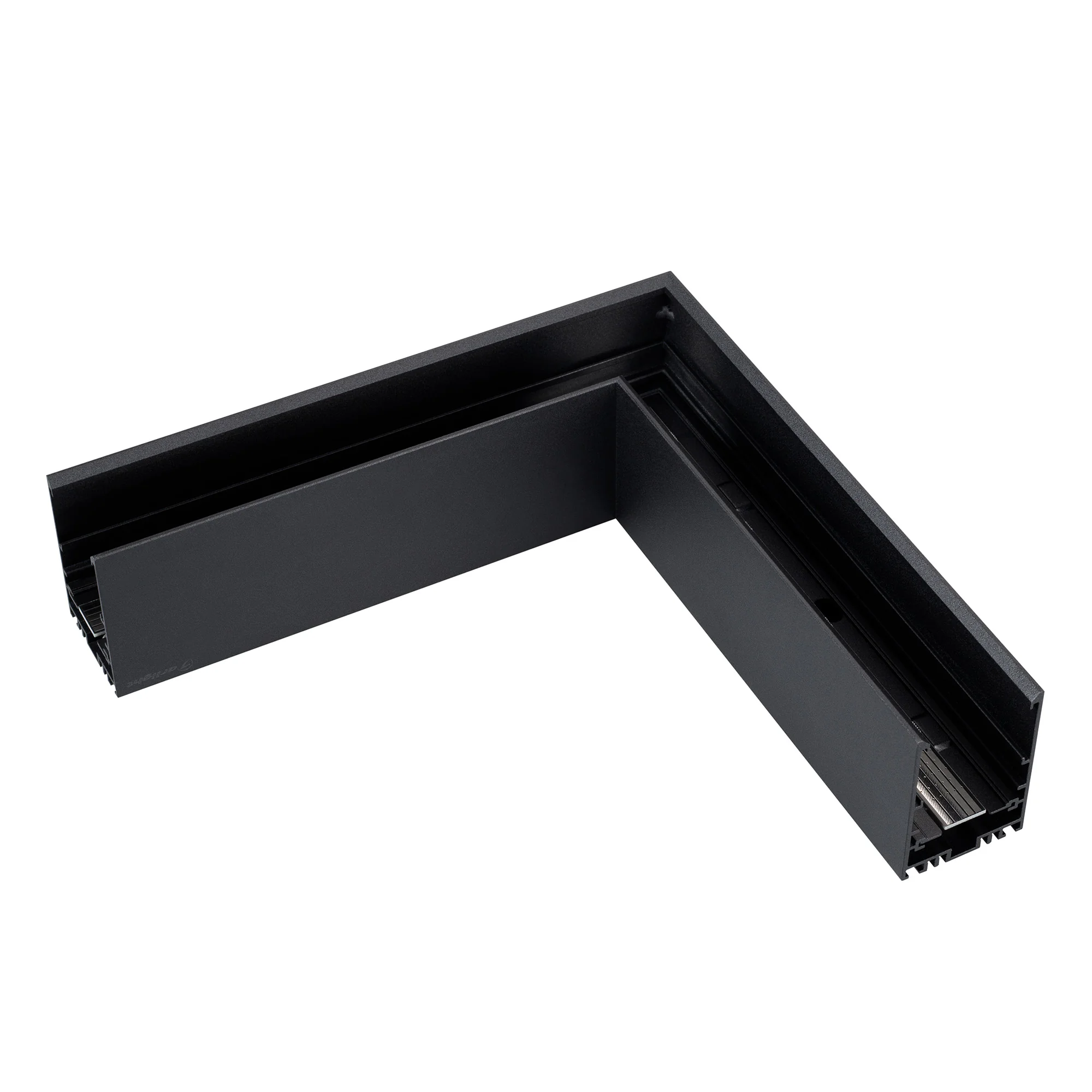 Коннектор угловой MAG-CON-4563-L90 (BK, 5LN) 046606 - Угловой прямой коннектор для трека MAG-TRACK-4563 с управлением по DALI. Материал алюминий, цвет черный. Размеры 230x230x45x63мм. DC24V. Аксессуары для соединения с треком приобретаются отдельно.