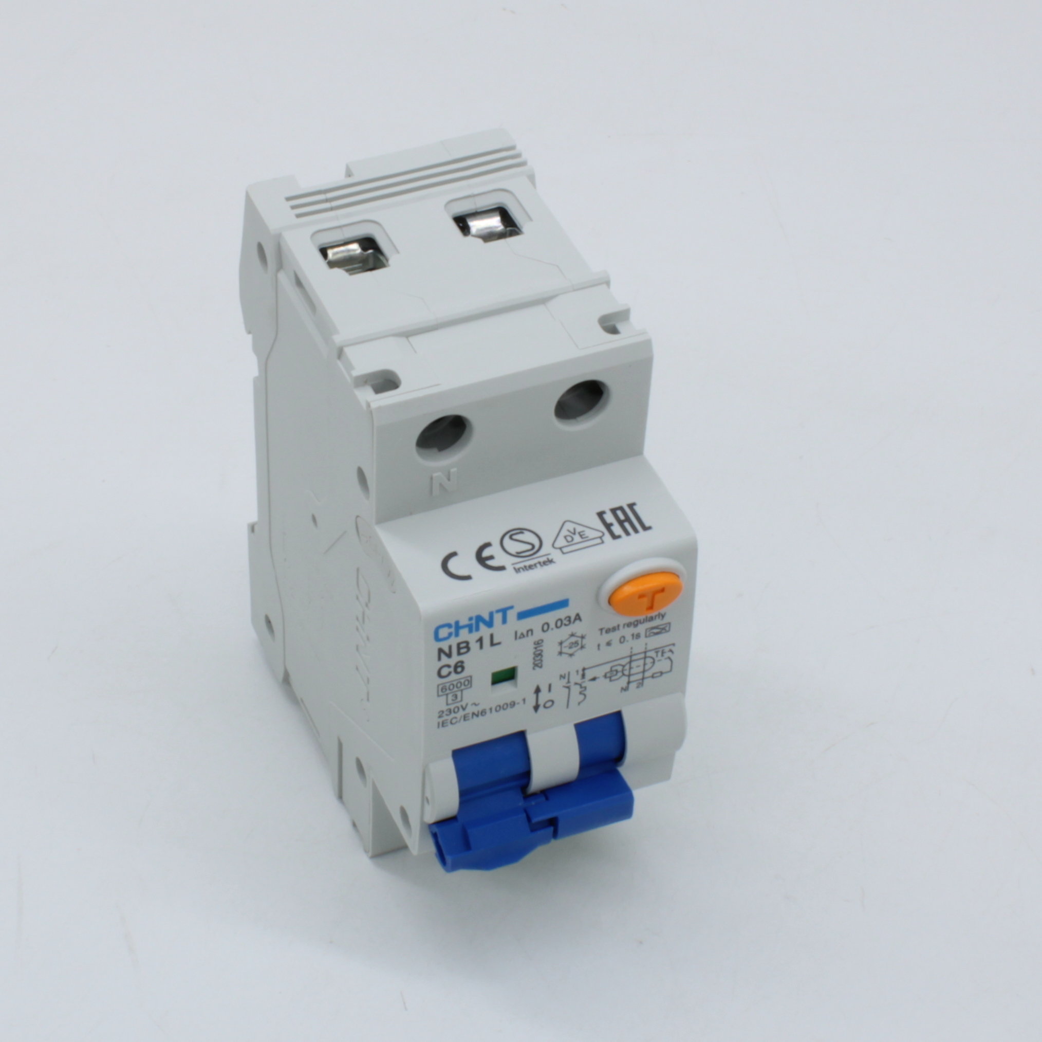 CHINT Диф. авт. выкл. NB1L 1P+N C6 30mA тип A 6kA (36mm) (R)