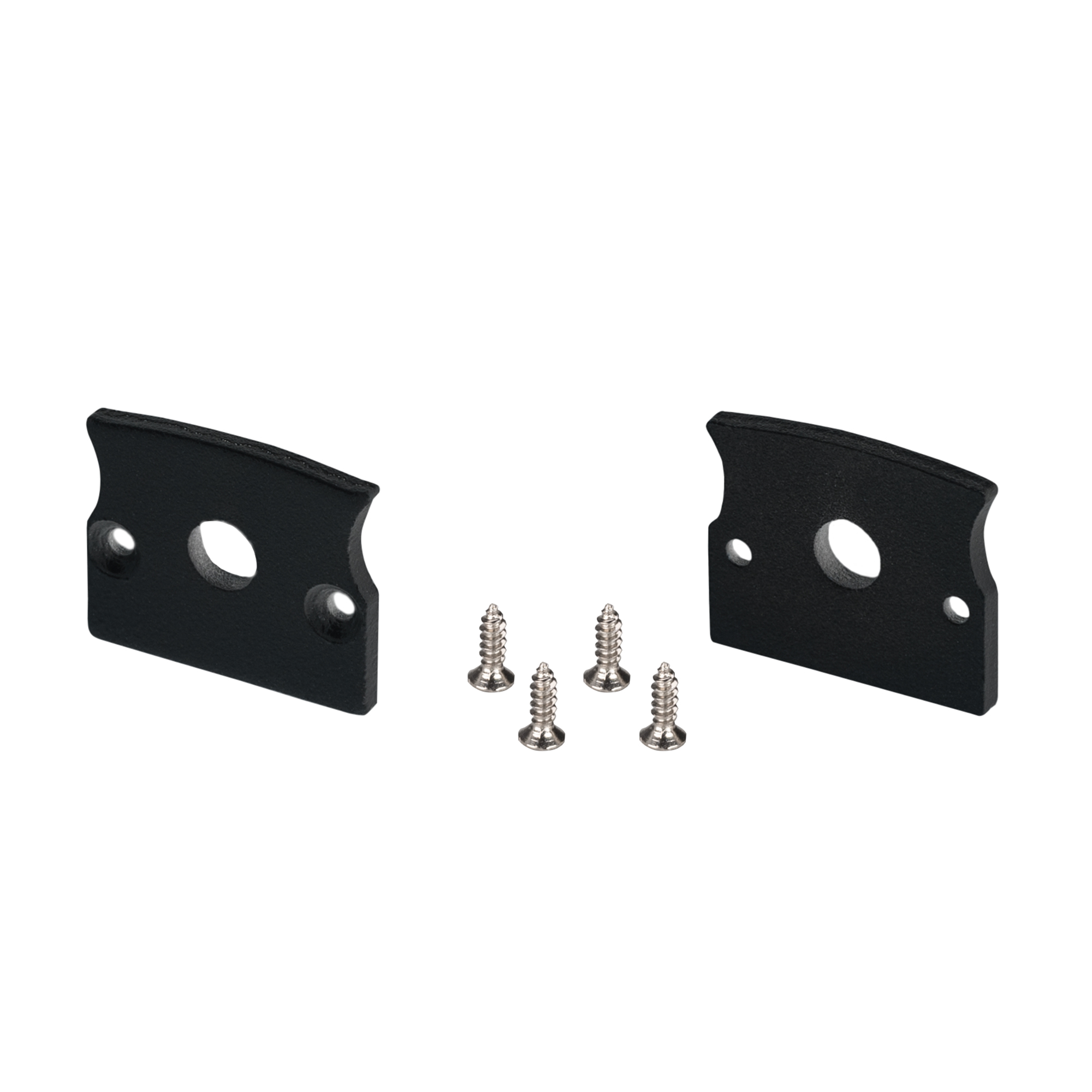 Заглушка СEIL-S14-SHADOW FLAT BLACK с отверстием 040781 - Заглушка для профиля СEIL-S14-SHADOW с отверстием. Материл - алюминий. Цвет - черный. В комплекте 2 заглушки и 4 шурупа. Цена за комплект.