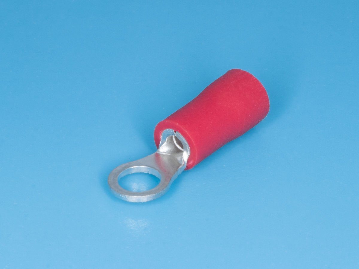 TRI-1.25-3 - Клемма тип "O" 3,7мм, на провод 0,25-1,5мм, изолированная, кратно 100шт.