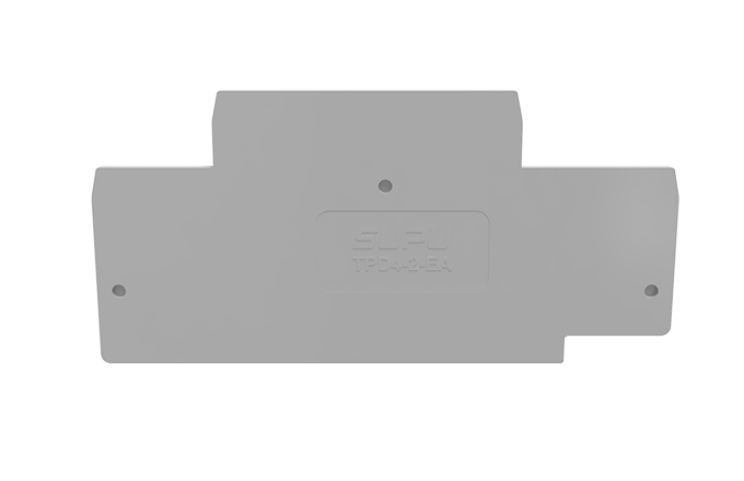 Торцевая крышка TPD4-2-GY-EA - Торцевая крышка для клемм TPD4-2-..., цвет: серый