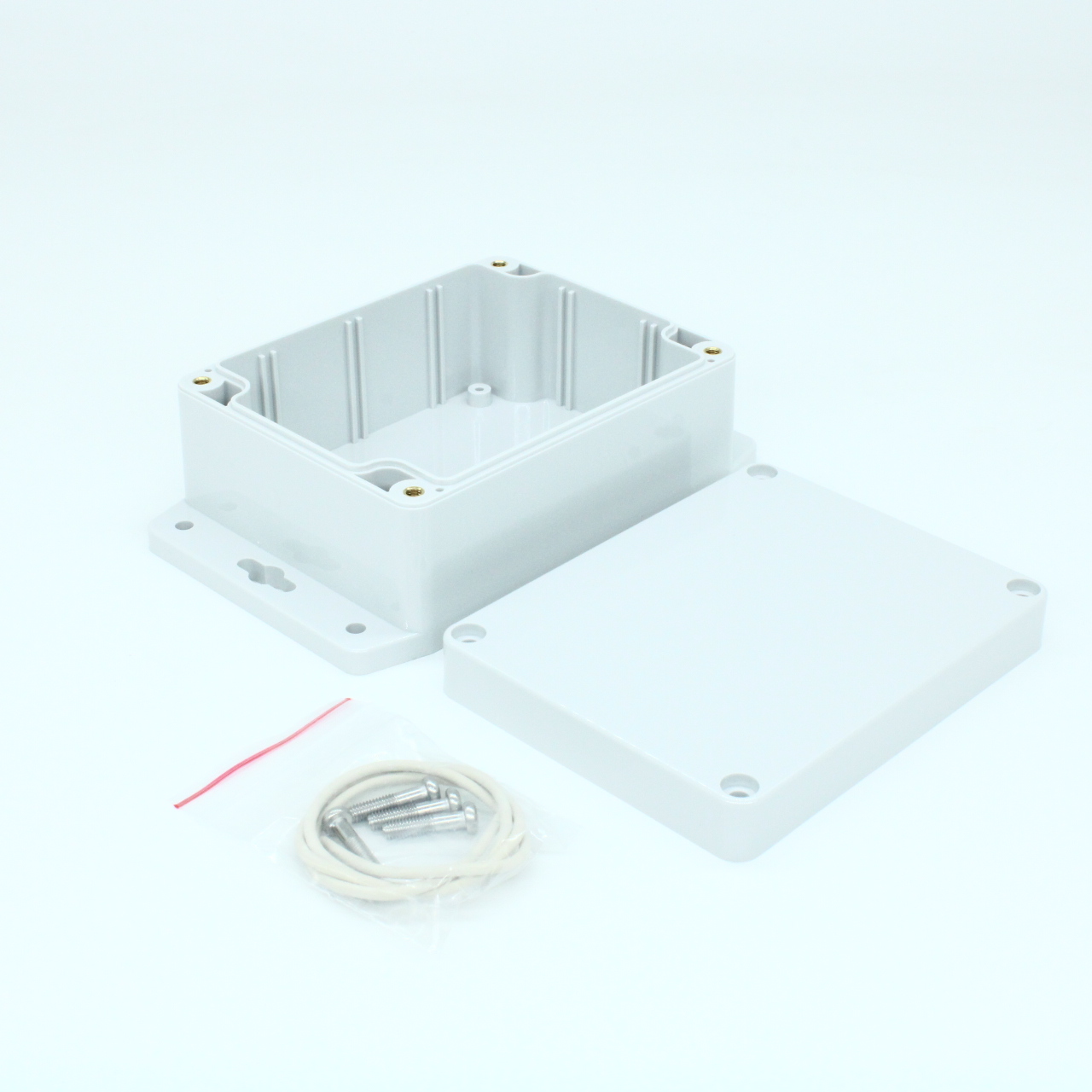 G212MF - Герметичный корпус из поликарбоната с фланцем, IP65, светло-серый