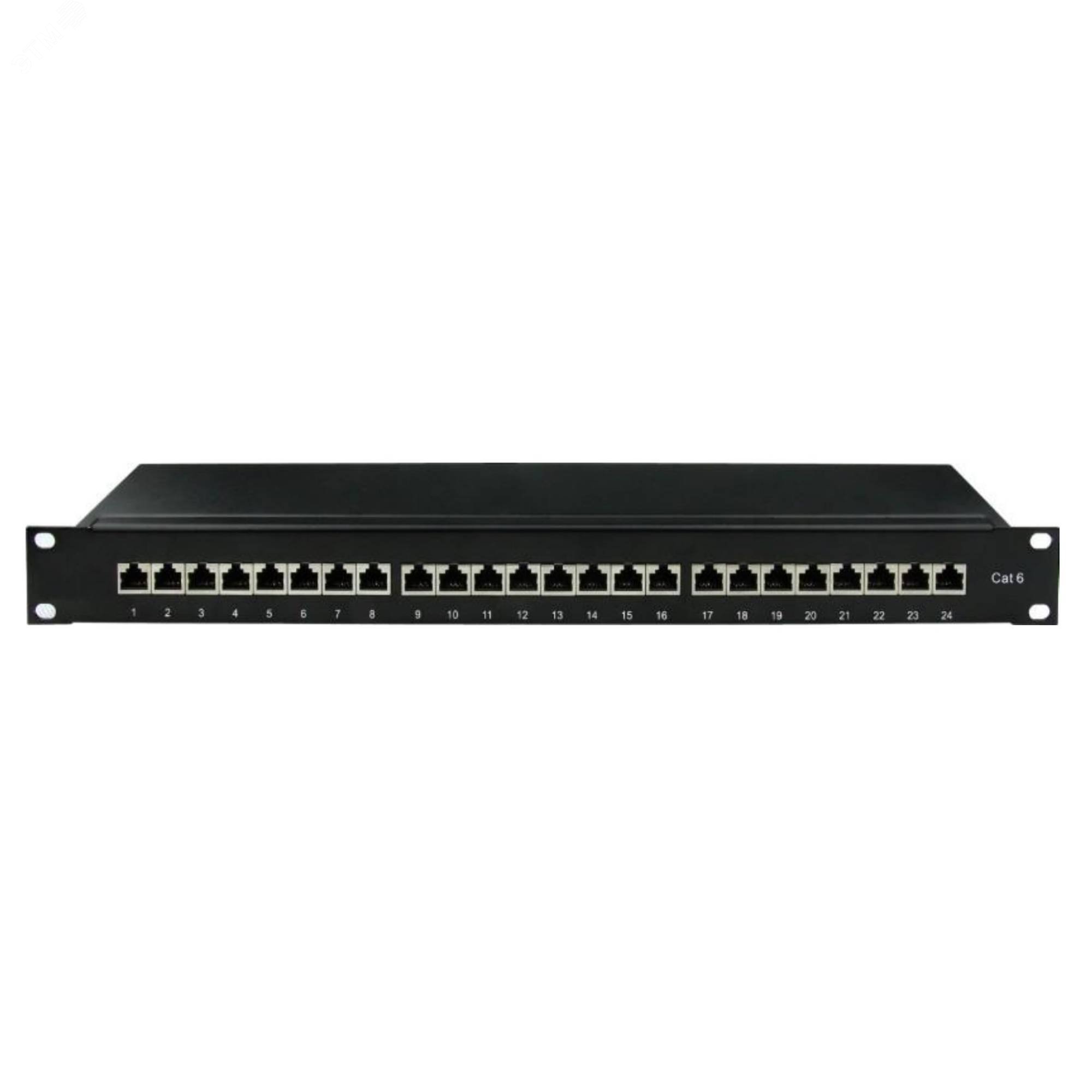 Патч-панель 19",1U, CAT6, 24 порта RJ45, экранированная RN6PPF241
