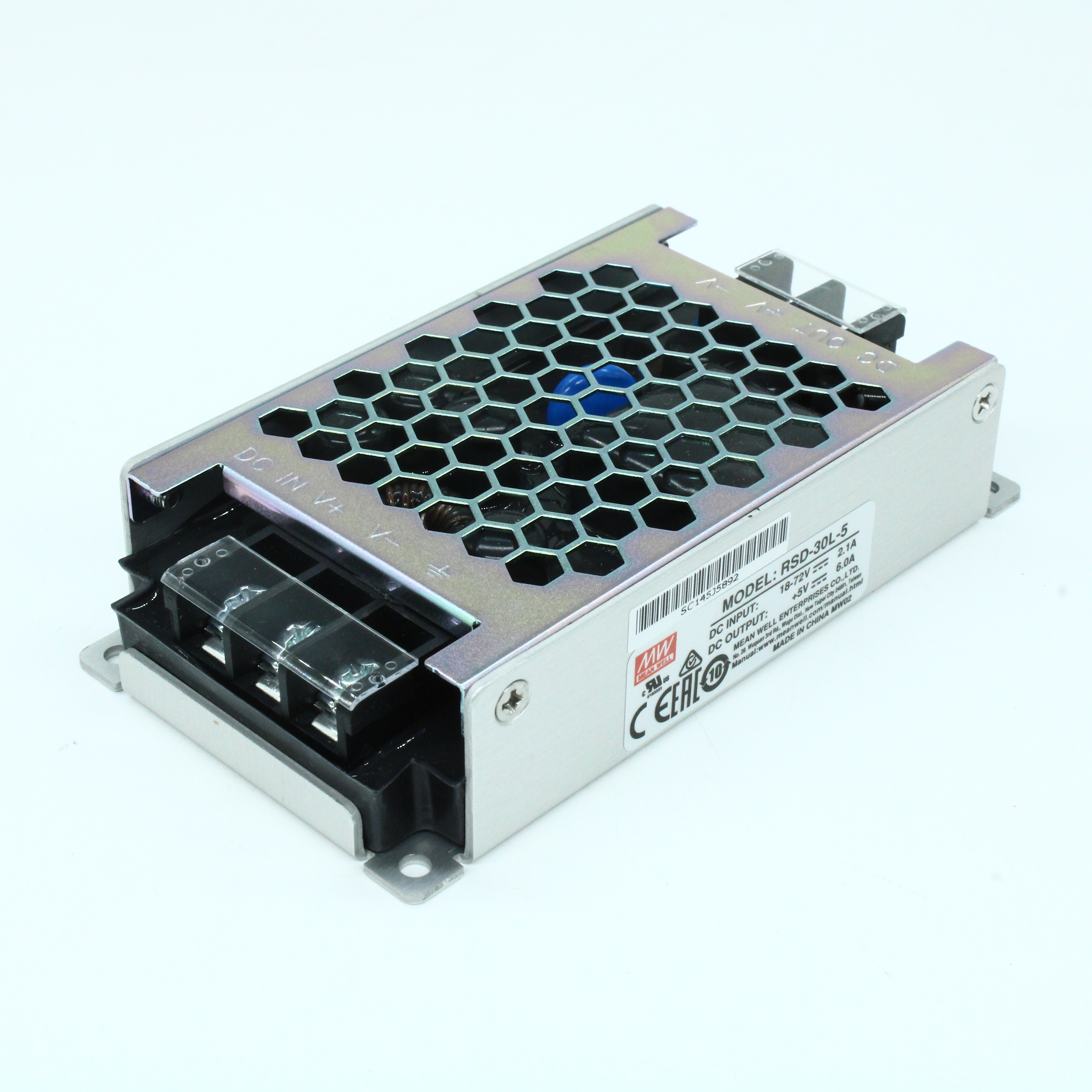 RSD-30L-5 - DC-DC, 30Вт, вход 18…72В, выход 5В/6А, изоляция 4000В DC, в кожухе 113х60х25мм, -40…+70°С