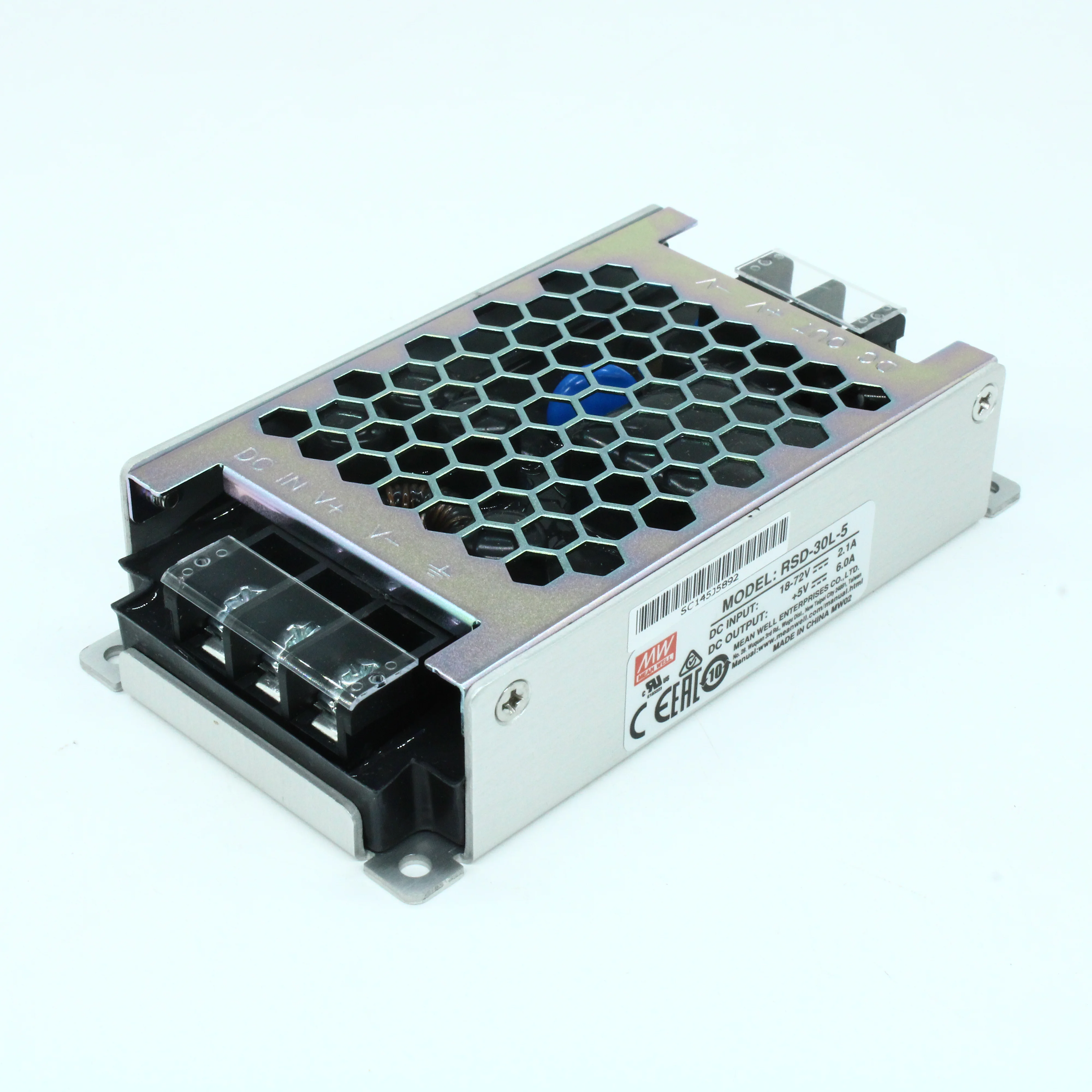RSD-30L-5 - DC-DC, 30Вт, вход 18…72В, выход 5В/6А, изоляция 4000В DC, в кожухе 113х60х25мм, -40…+70°С