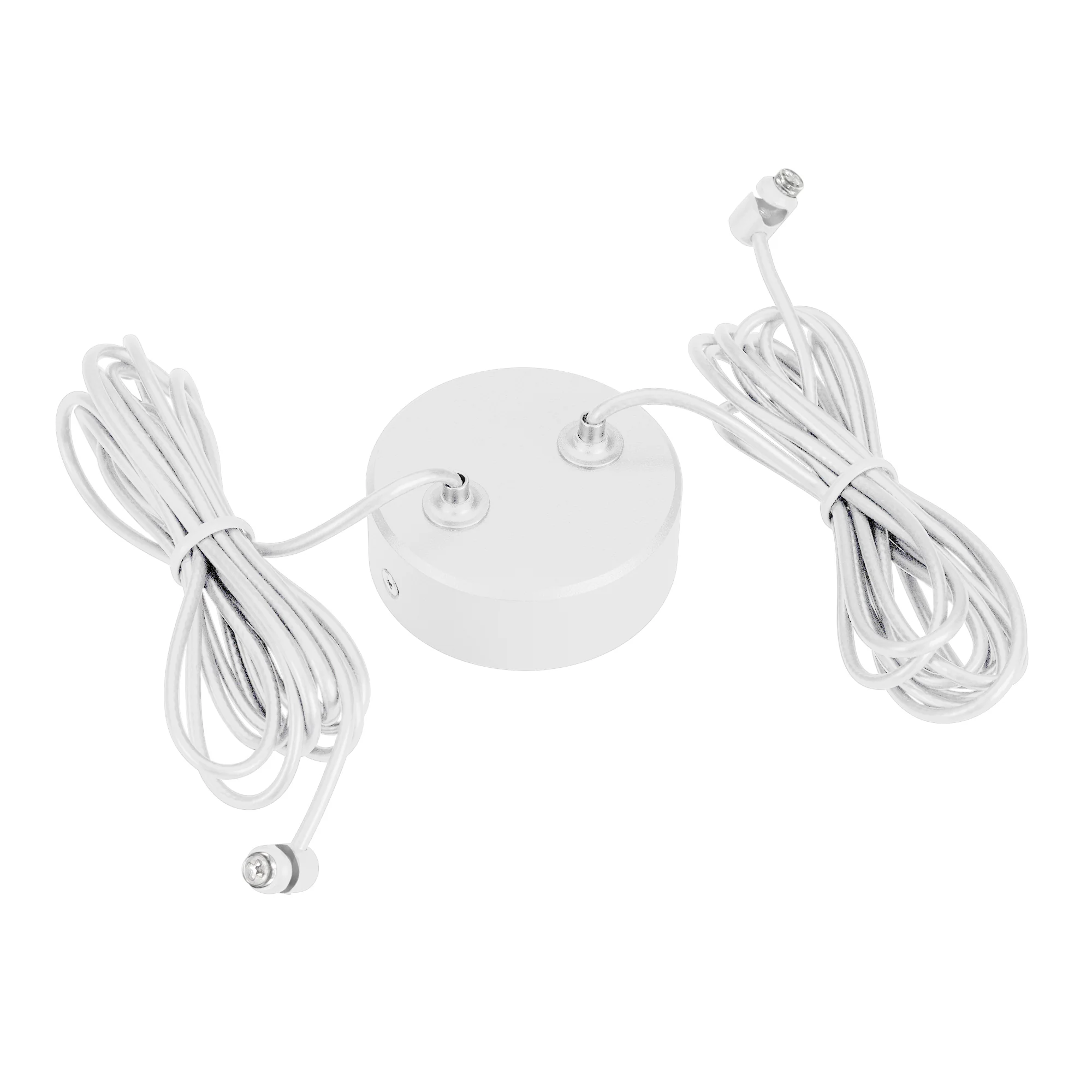Подвес SPX-HANG-CANOPY-R70-L1500 (WH) 036980 - Дополнительная чаша для светильников серии ELEMENTA, EMISFERO, BEADS. Монтажная чаша из металла с двумя подвесами. Длина подвеса 1500 мм. Габариты чаши O70x25 мм. Цвет белый.