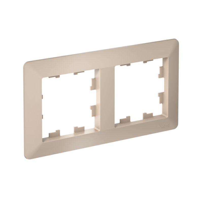 ATLASDESIGN AIR 2-постовая РАМКА, ПЕСОЧНЫЙ/дымчатый белый ATN221202