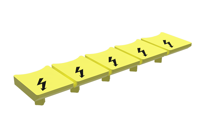 Маркировка "Безопасность" TMD10.2-5 - Маркировка, знак "Молния" для клемм TC10…, 5 штук,цвет желтый