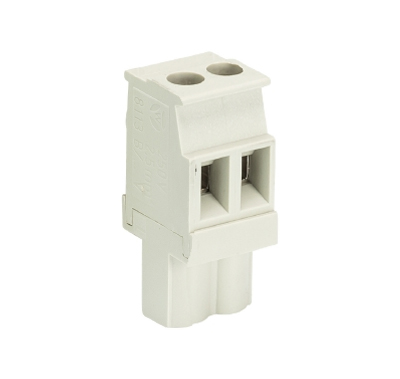 Розетка Wiecon 8113 B /  2 VL OB - Розеточный разъем, прямой, на кабель, шаг 5,00 мм, 2 полюса, номинальное сечение: 2,5 мм кв., винтовая фиксация провода, 400V, 12А, без маркировки, цвет: серый, серия 8113 B VL