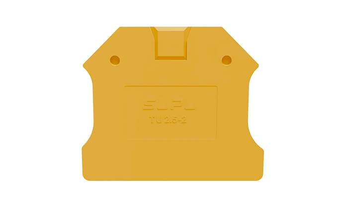 Торцевая крышка TU2.5-2-OG-EA - Торцевая крышка для клемм TU2,5-2…, цвет: оранжевый