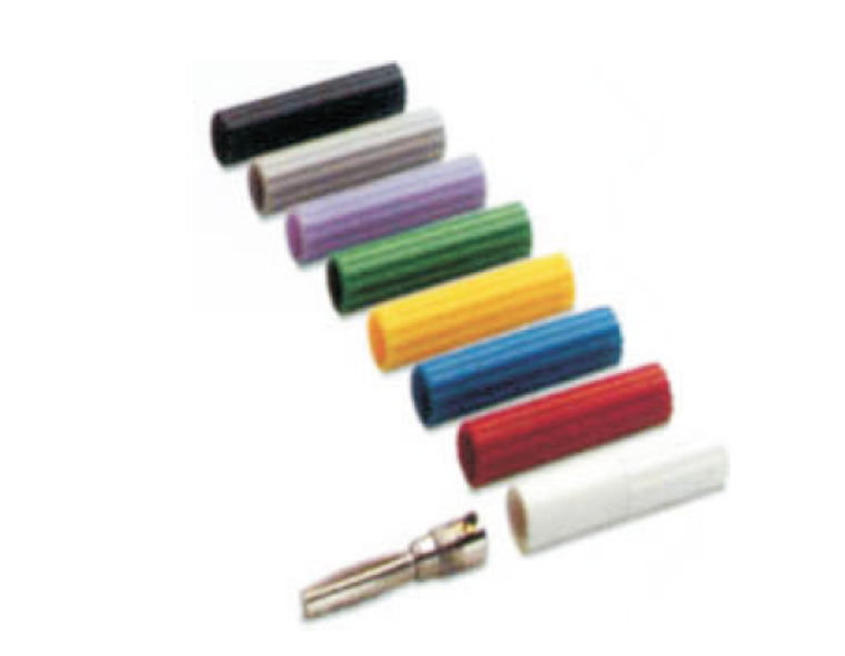 Тестовое гнездо PS-2.3(GY) - Тестовое гнездо для клемм UPUN, с диаметром отверстия 2,3 мм, изолированное, цвет: серый