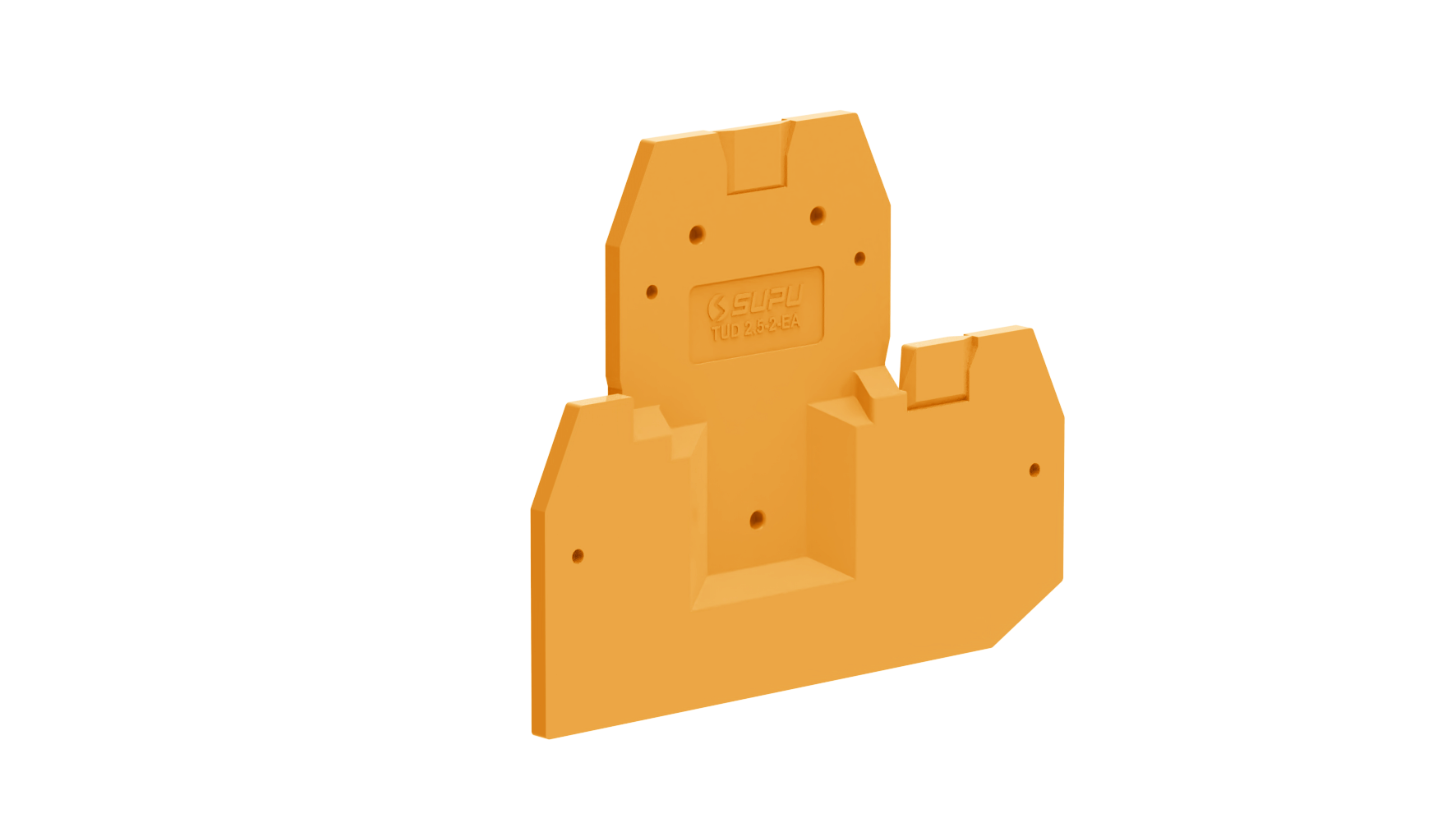 Торцевая крышка TUD2.5-2-OG-EA - Торцевая крышка для клемм TUD2.5-2…, цвет: оранжевый