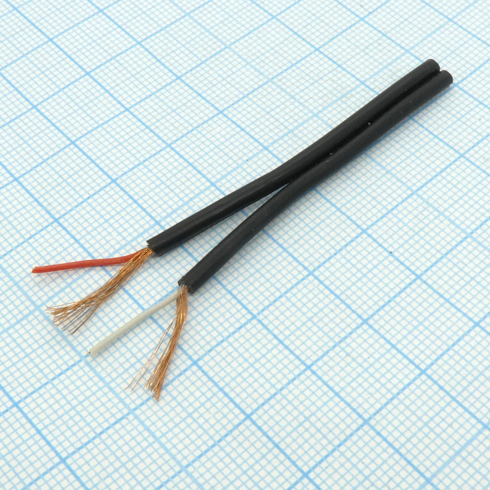 Провод   2-х жил.экранированный плоский. - тип ШГЭС-2 (катушка 100 метров)