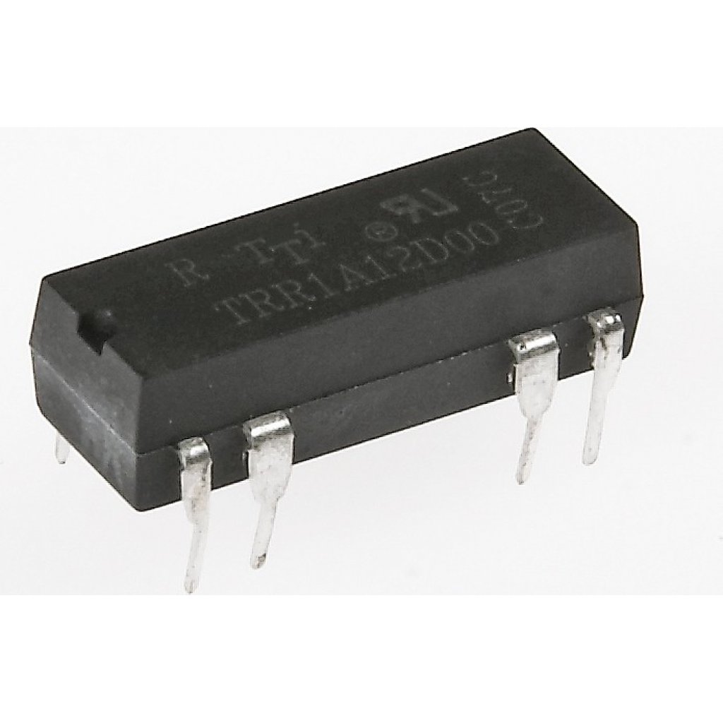 TRR-1A-12-D-00-R - герконовое DIP, 12VDC, 1А, 1замыкание / 19.6*6.9мм