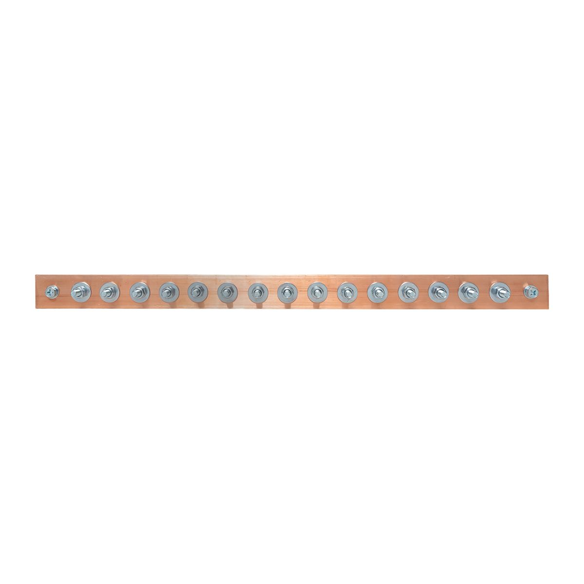 Главная заземляющая шина с изоляторами на 15 подключений ГЗШ-15 Сu EKF