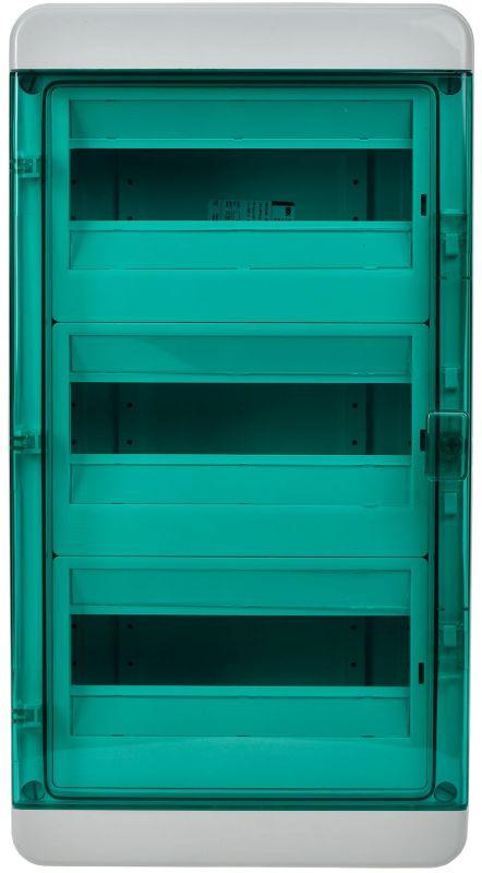 Корпус пластиковый КМПн-36 IP65 зел. прозр. дверь TEKFOR TF5-KP72-N-36-65-K03-K06