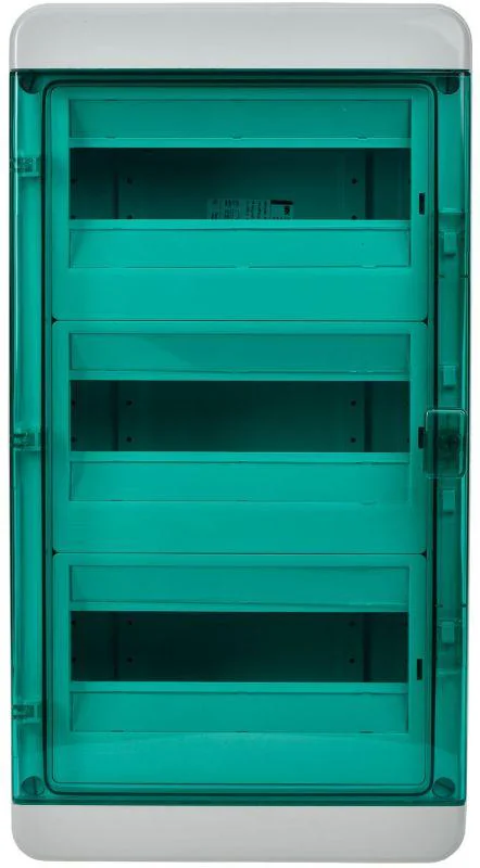 Корпус пластиковый КМПн-36 IP65 зел. прозр. дверь TEKFOR TF5-KP72-N-36-65-K03-K06
