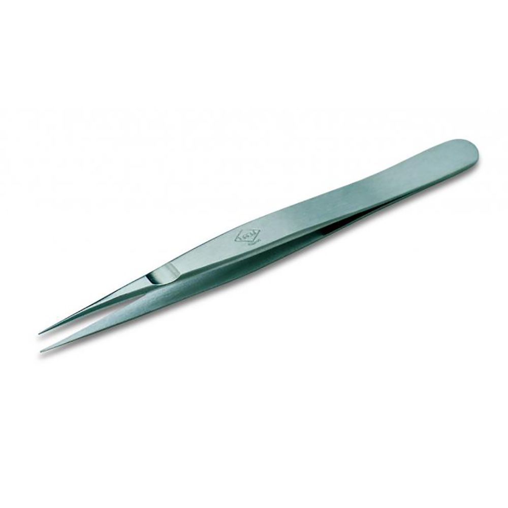 3CS - Нержавеющая сталь. Точный пинцет с длинными концами. Для работы с чувствительными компонентами поверхностного монтажа, 110 мм, 11 г