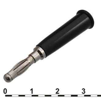 10-0068 A BLACK - Штекер 10-0068 b чёрный, под пайку