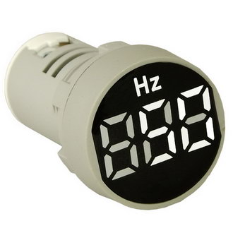 DMS-401 - Цифровой LED частотомер AC 0-99Гц, AD16-22HZM, белый, установка на панель в отв d=22мм