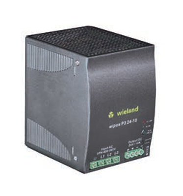 Блок питания WIPOS P3 24-5 - Источник питания, трехфазный, 24 V / 5 A, 120 W; диапазон входных напряжений: 340 – 575 V AC, 480 – 820 V DC; габариты (мм): ширина x высота x глубина: 75 x 124 x 119; вес 0,8 кг; монтаж: на DIN рейку, температура окружающей с