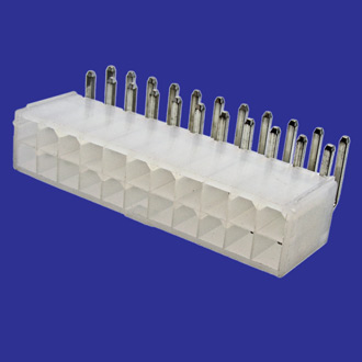 MF-2X10R - Разъем питания Mini-Fit 20 контактов, вилка угловая на плату, шаг 4,2мм