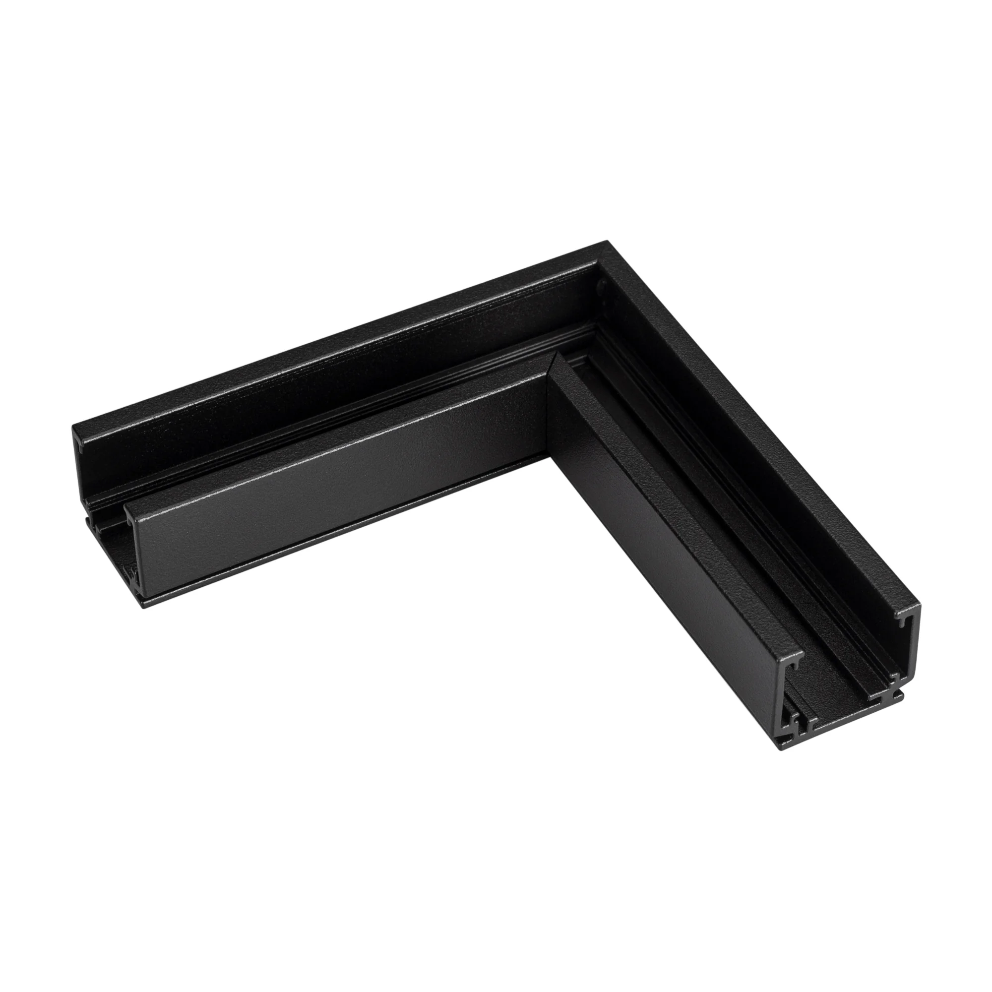 Коннектор угловой MAG-ORIENT-CON-2620-L90 (BK) 036020 - Угловой внешний коннектор для трека MAG-ORIENT 2620. DC48V. Материал алюминий, цвет черный. Размеры 100х100х26,2 мм. Аксессуары для соединения с треком приобретаются отдельно.