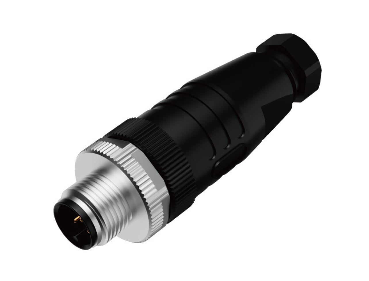 Вилочный разъем M12A08MPSFWSR608001 - Вилочный разъем на кабель, 8 полюсов, M12, прямой, A-Code, диаметр кабеля: 6,0-8,0 мм, 2А, 30V, корпус из пластика, резьбовое соединение: цинк