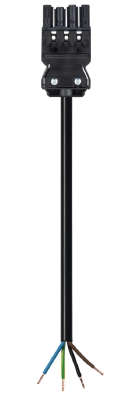 Соединитель GST18i4KSB-15 40SW - Кабельная сборка, оконеченная розеточным разъемом GST18i4, и свободным концом, 4 полюса, длина кабеля: 4 метра, сечение жил кабеля: 4х1,5 мм.кв., номинальное напряжение: 250/400V, номинальный ток: 20А, цвет разъема: черный