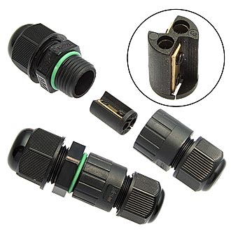 SZC-2-M16 (D=4-7MM) IP67 - Разъём герметичный SZC-2 (IP68), 2 контакта