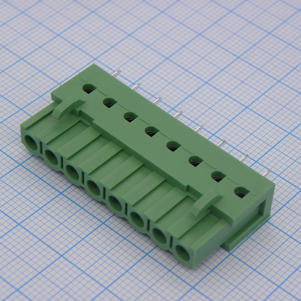 2EDGB-5.08-08P-14-00A(H) - клеммный блок вертикальный 8 контактов шаг 5.08мм на плату