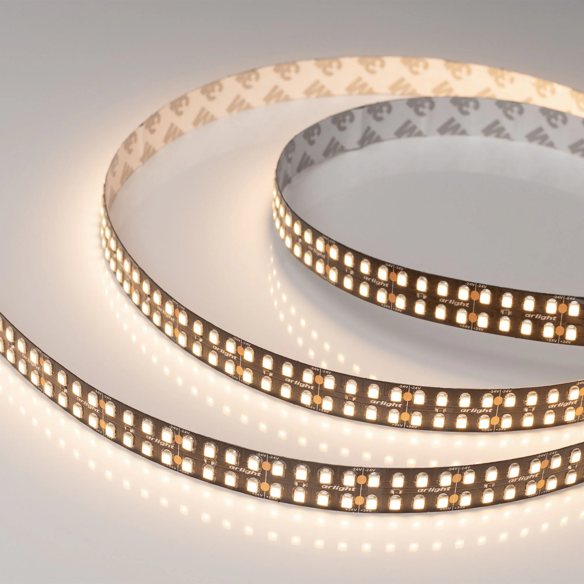 Лента светодиодная 24 Вт/м 24В 3000K IP20 320LED/м RT-A320-15mm SMD 2835 5 м