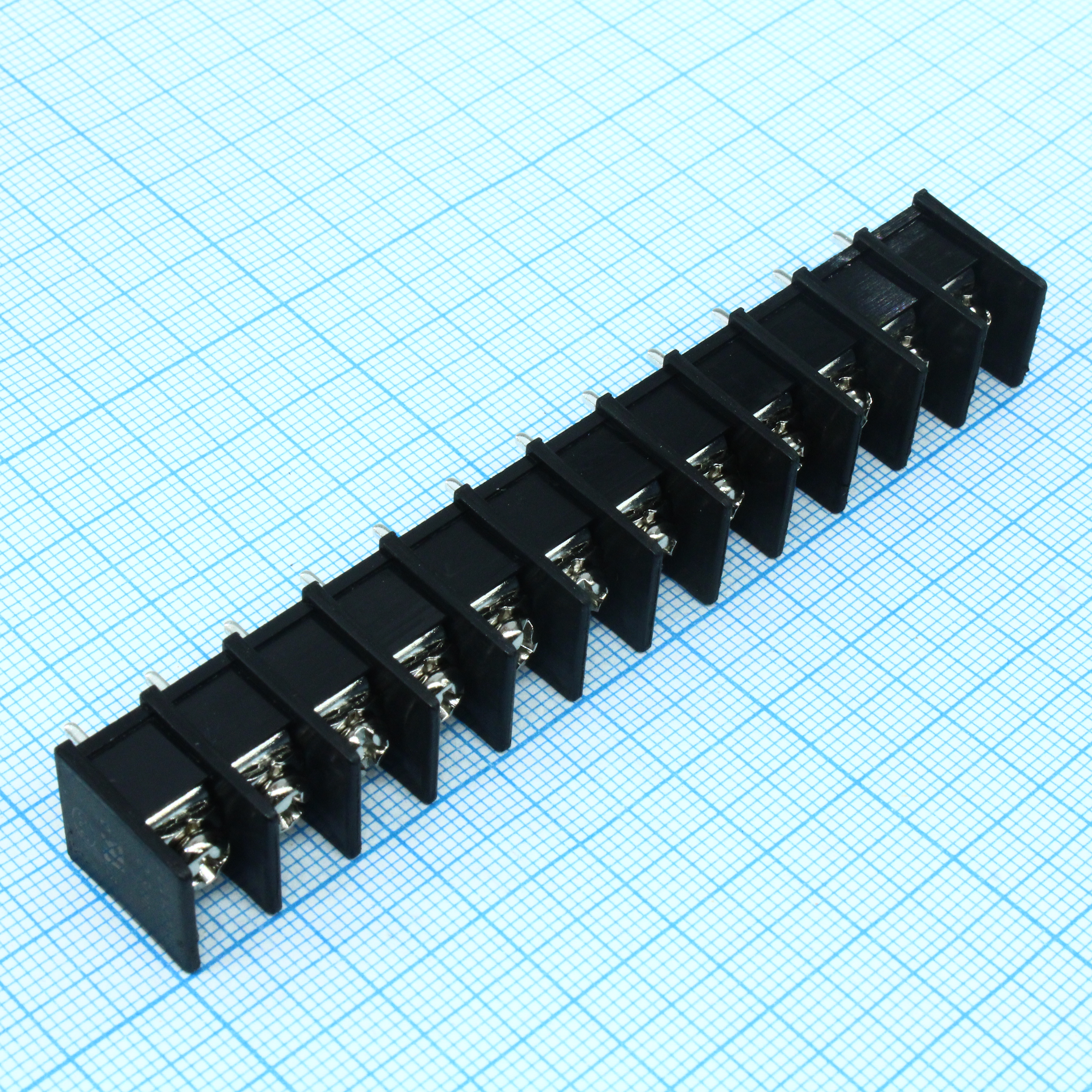 DG25C-B-12P-13-00A(H) - Барьерный клеммный блок 12 контактов. Серия DG25C-B