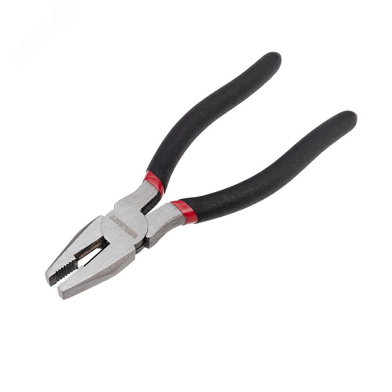 Плоскогубцы 180мм, обливные рукоятки - никелированные, высокоуглеродистая сталь CrV